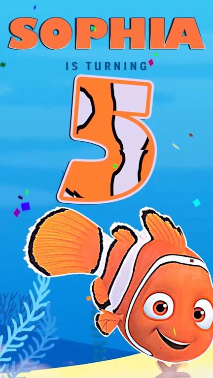 Nemo - Animated Birthday Video Invitation